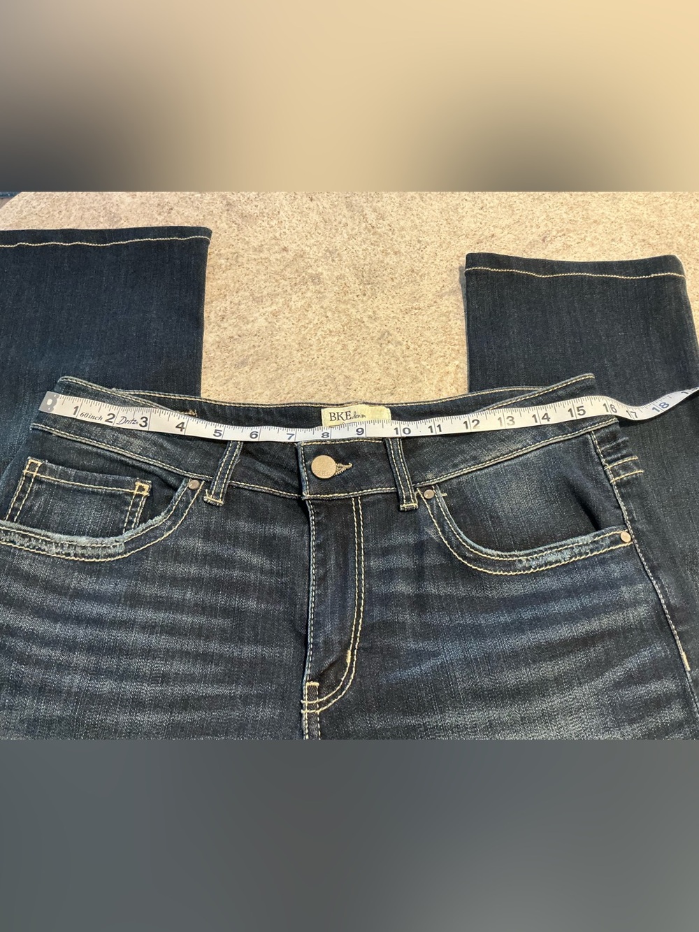 Buckle BKE Festival Stella Stretch Dark Wash Denim Straight Leg Rodeo Cowgirl 31 - Picture 10 of 16